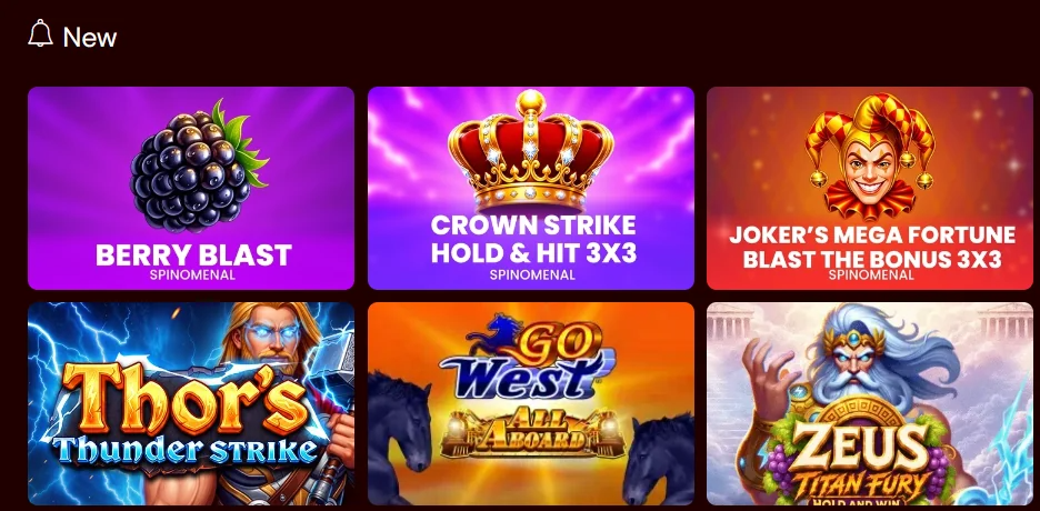 new-games-at-spins-castle-berry-blast-crown-strike-and-thors-thunder-strike