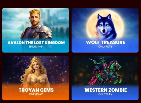 spins-castle-slot-lobby-with-avalon-the-lost-kingdom-wolf-treasure-troyan-gems-and-western-zombie